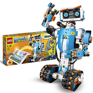 LEGO BOOST - Caja de Herramientas Creativas, Set de Construcción 5 en 1 con Robot de Juguete para Programar y Jugar (17101)