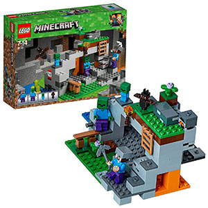 Lego Minecraft-La Cueva de los Zombis Creative Adventures Juego de construcción, Multicolor (21141)