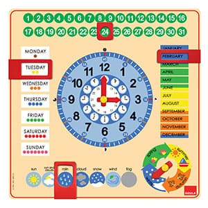 Goula - Reloj y Calendario en inglés