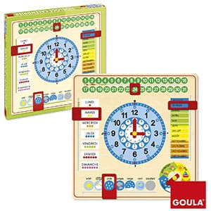 Goula - Reloj y Calendario en francés